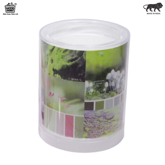 Rotating Pen Stand with Transparent Body