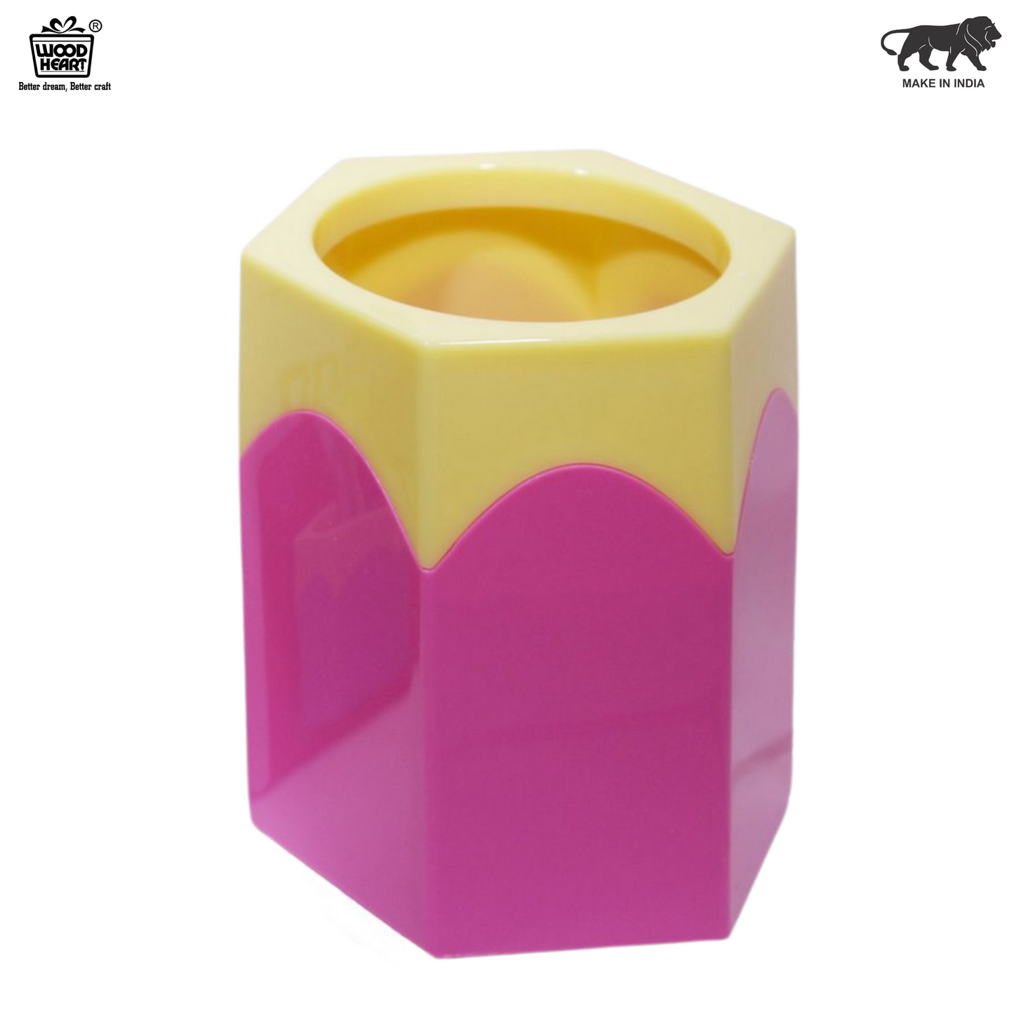 Pencil-Design Pen Stand – Multicolor