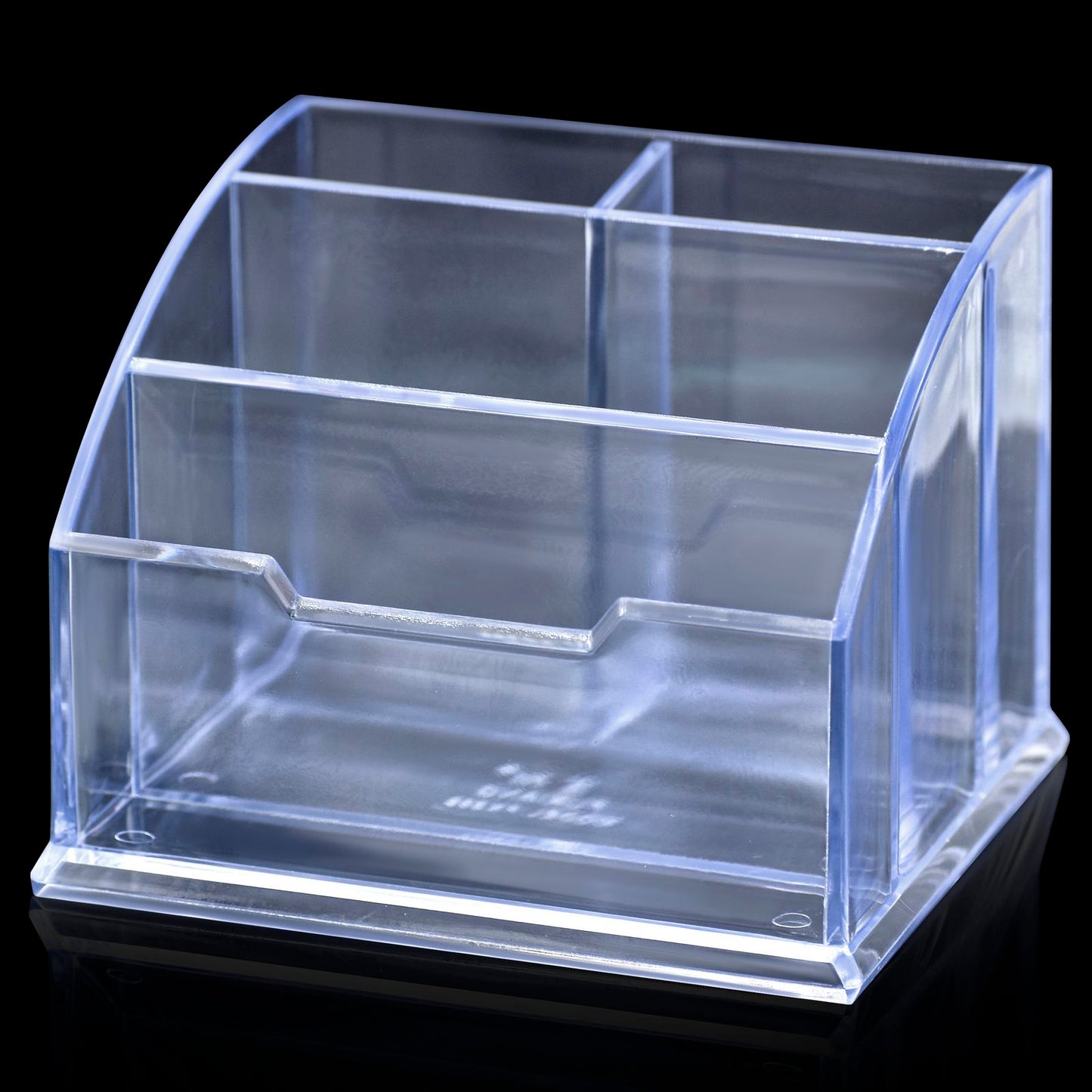 Transparent Multi-Compartment Desk Organizer