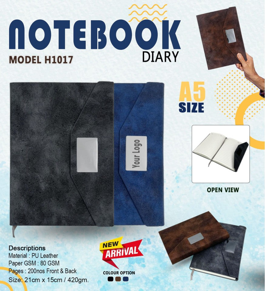 A5 Premium Suede-Finish Notebook Diary
