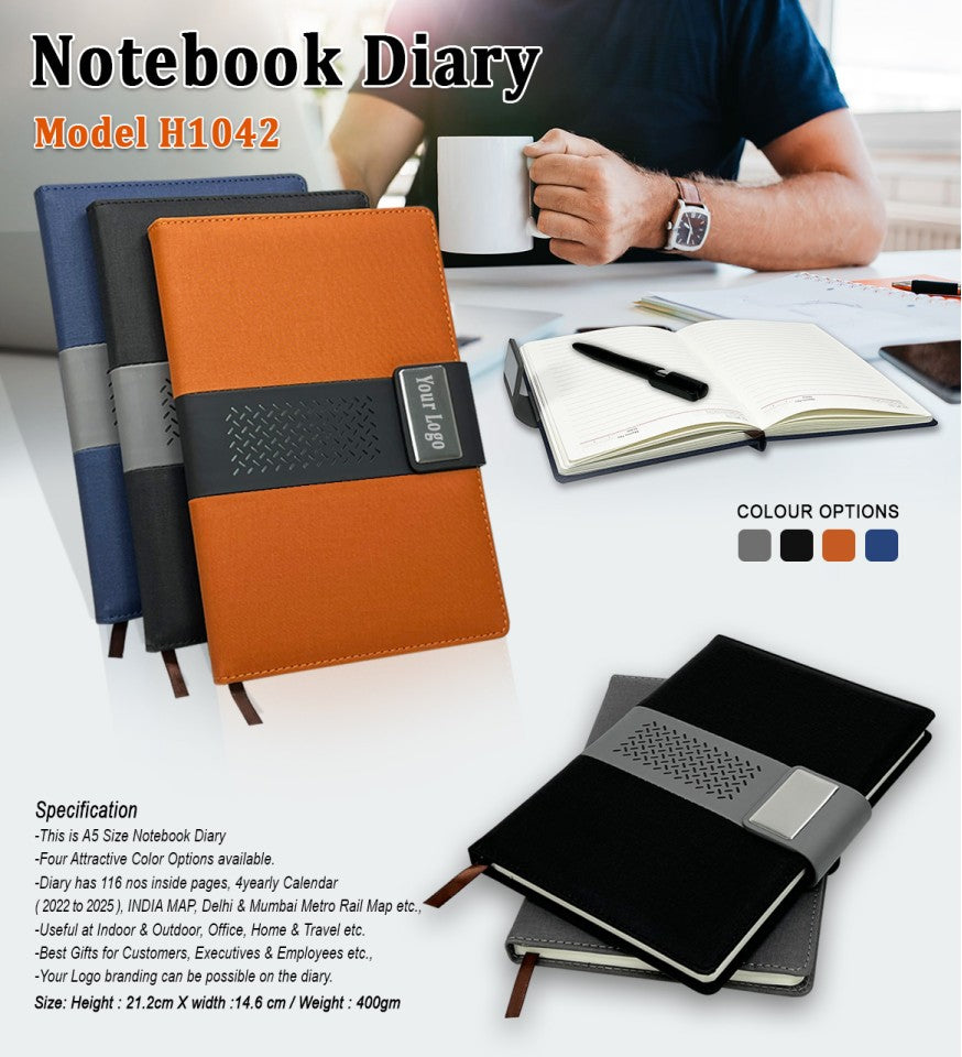 Premium A5 Notebook Diary – Stylish Professional Organizer with Designer Band