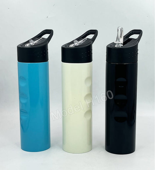 Sports Steel Sipper Water Bottle with Straw – 750ml