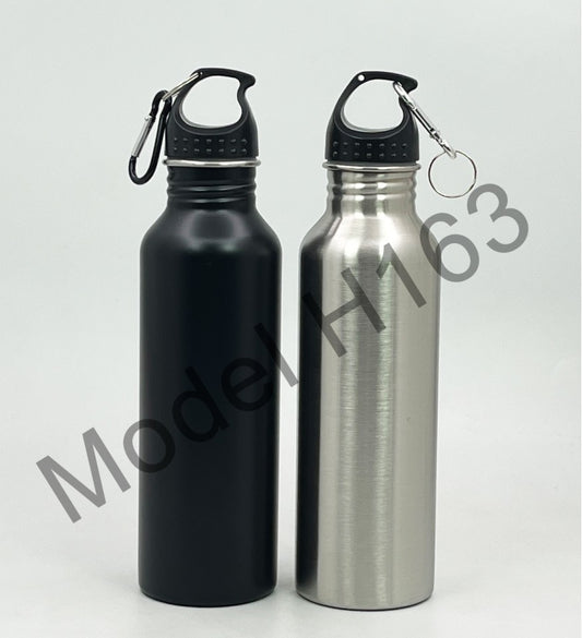 Steel Water Bottle with Hook – 750ml