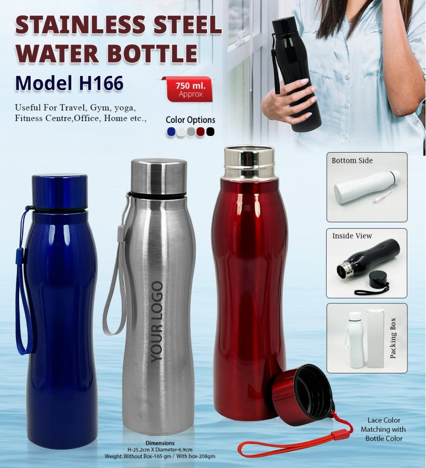 AquaGrip Pro 750ml Stainless Steel Water Bottle – Compact & Stylish