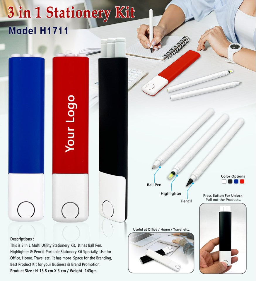TriNote™ 3-in-1 Multi Utility Stationery Kit