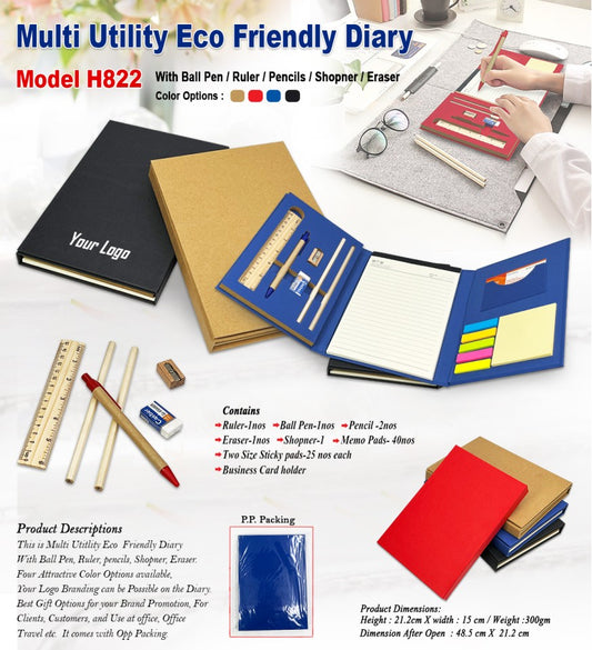 Premium Multi-Utility Eco-Friendly Diary with Accessories