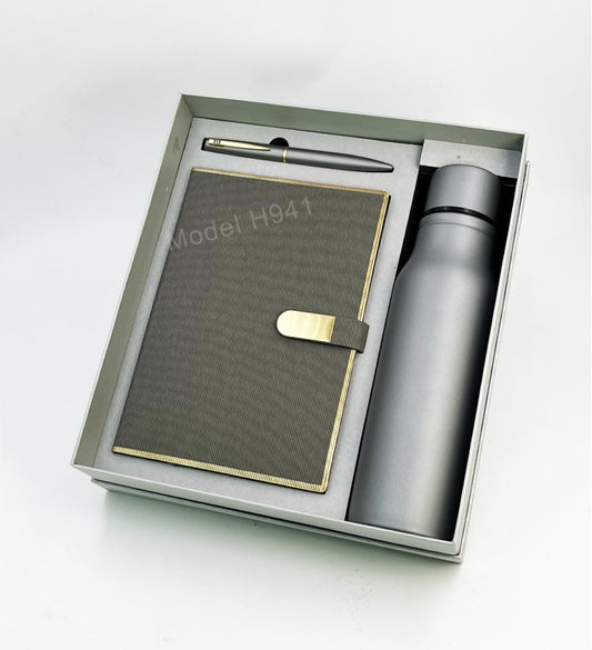Elite Trio Gift Set (Diary, Pen & Bottle)