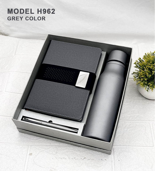 Executive Elite 3-in-1 Gift Set – Steel Water Bottle, A5 Diary and Metal Pen