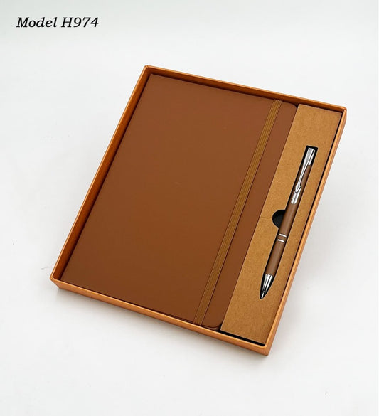 2-in-1 Executive Gift Set – A5 Notebook Diary, Metal Ball Pen
