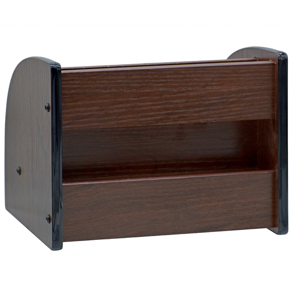 Compact Wooden Desk Organizer with Drawer & 4 Compartments