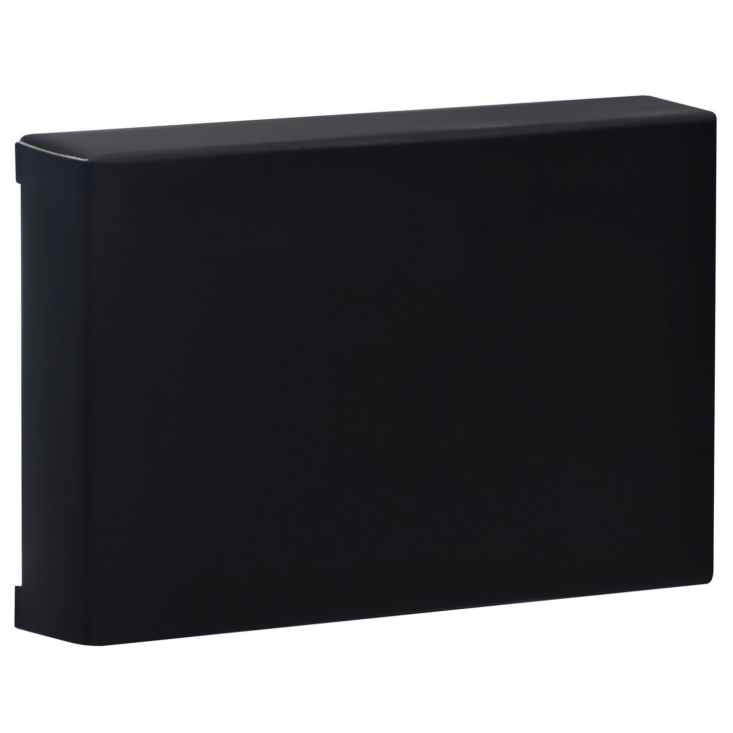 Classic Brown Leatherette Business Card Holder with Chrome Edge