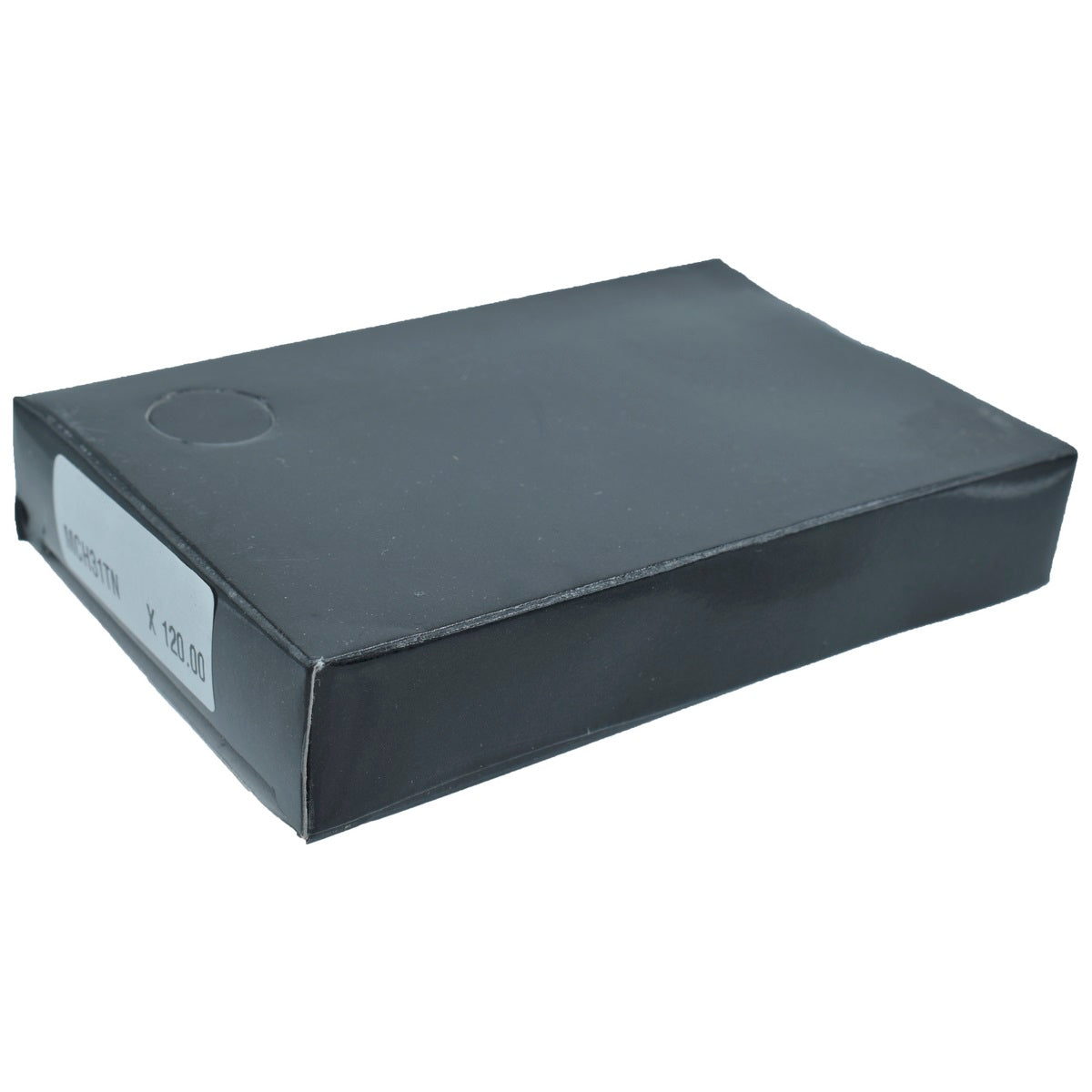 Tan PU Leather Business Card Holder with Steel Accent