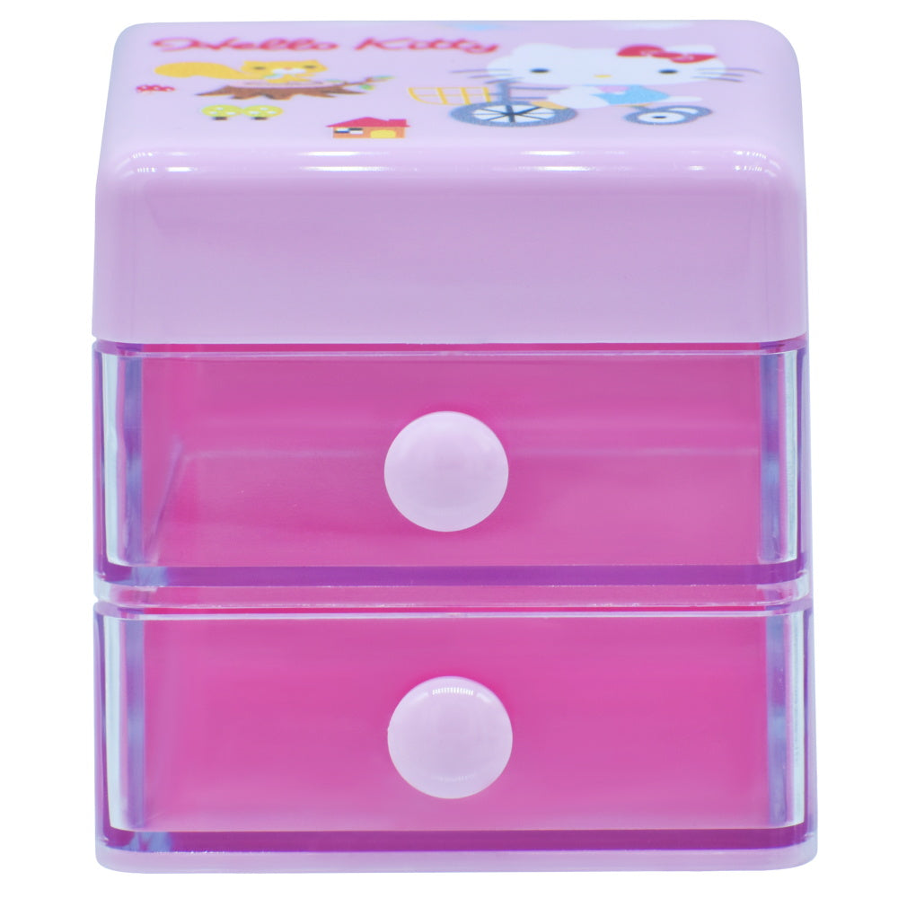 Sanrio Character 2-Layer Mini Drawer Storage Box