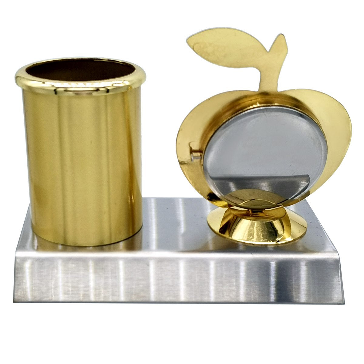 Wood Heart Apple Clock & Pen Holder