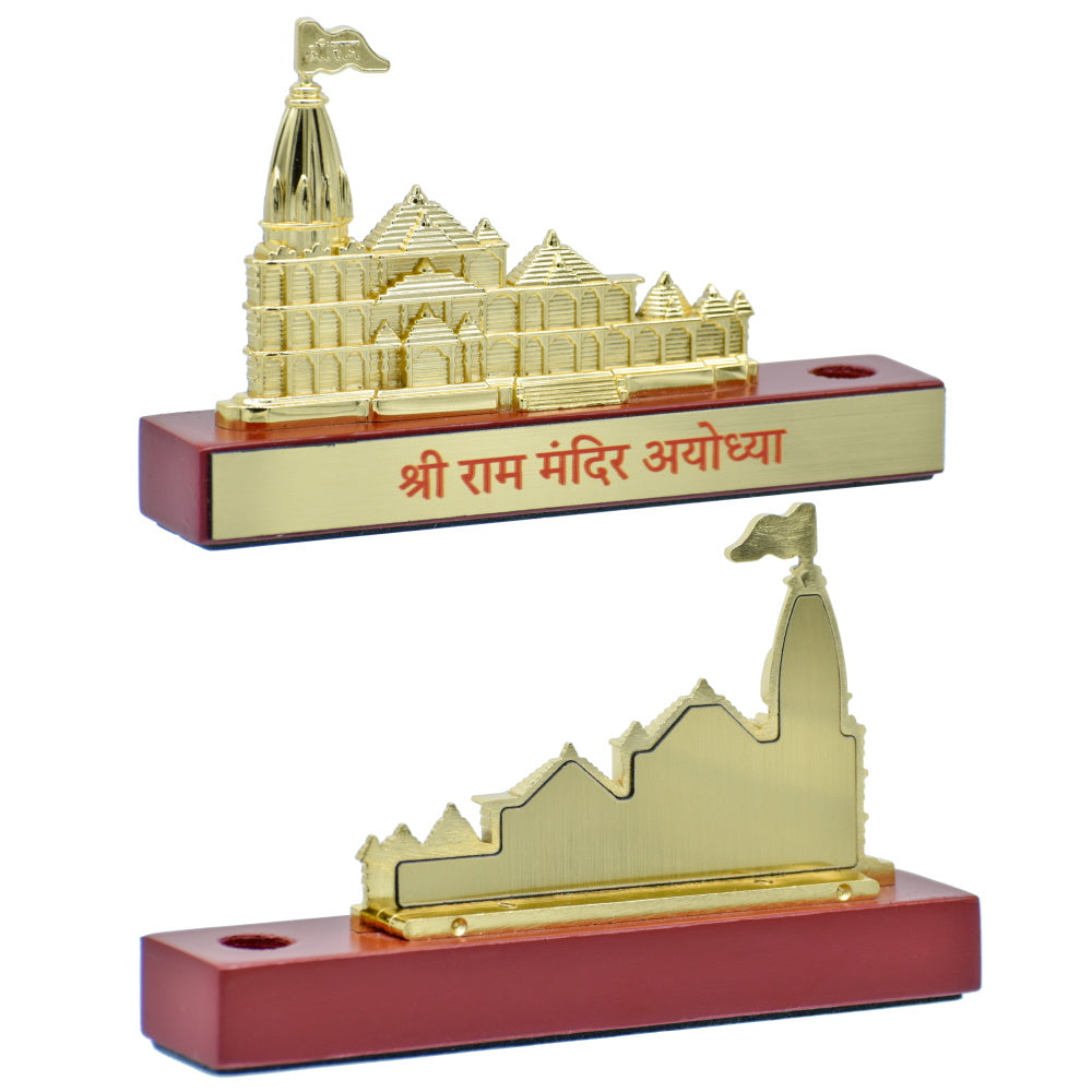 Shri Ram Mandir Ayodhya Table Top Showpiece with Pen Holder Slot