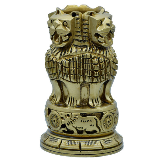 Classic Ashoka Pillar Lion Pen Stand
