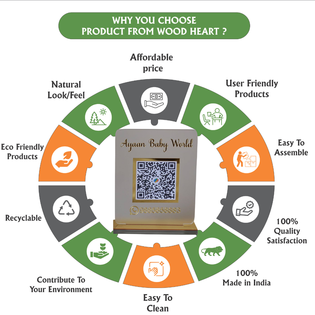 Ayaan Baby World – Custom QR Code Display Stand