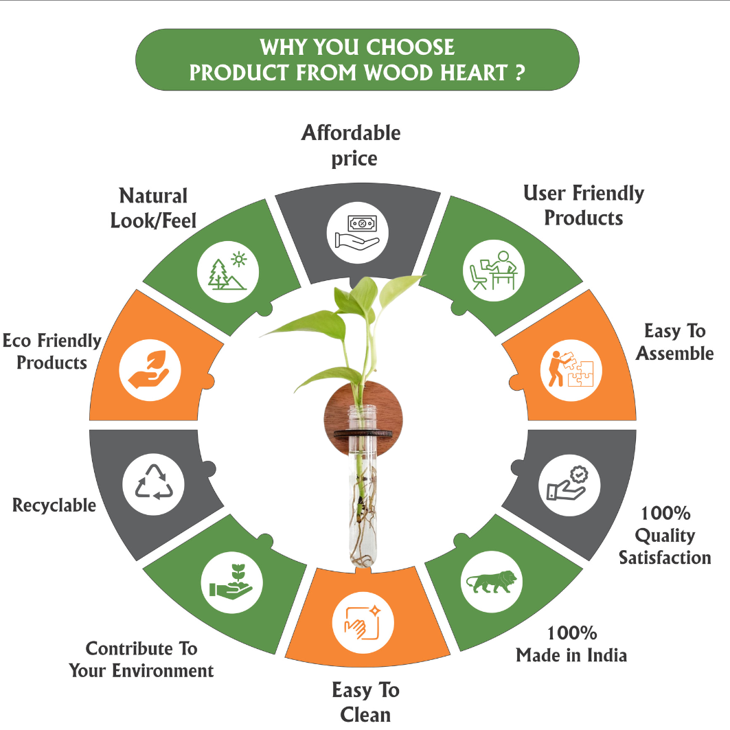 Wall-Mount Test Tube Planter