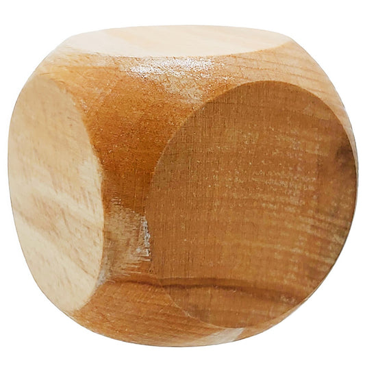 Natural Wooden Blank Dice Cube