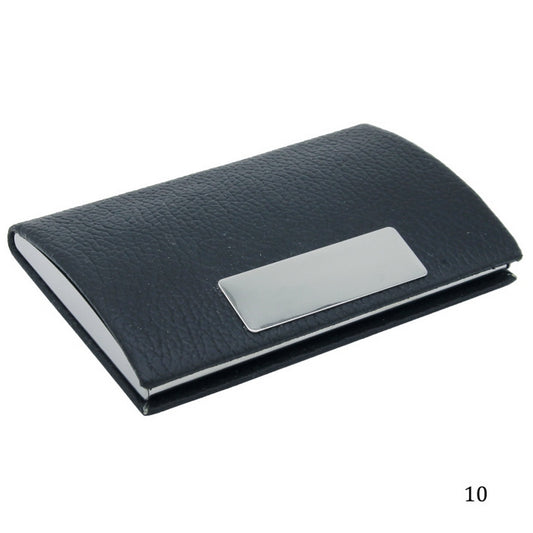 Classic Textured Leather Business Card Holder