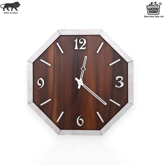 Arrow-Themed Modern Wooden Wall Clock – Artistic Open-Frame Design by Wood Heart