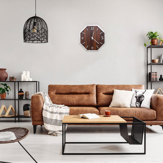 Arrow-Themed Modern Wooden Wall Clock – Artistic Open-Frame Design by Wood Heart