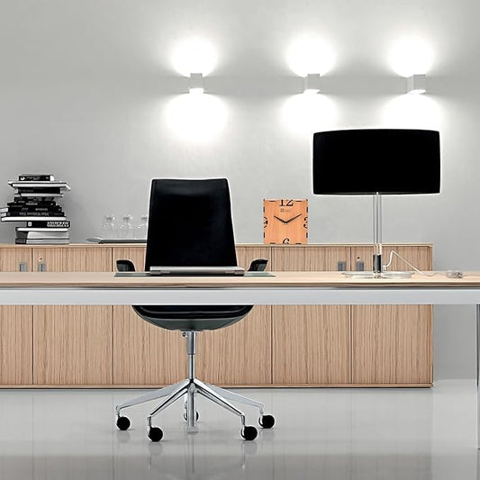 Wood Heart Minimalist Square Wooden Wall Clock – Elegant Light Wood Finish