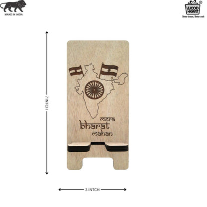 Flag  Customized Wooden Mobile Stand – Patriotic Tribute Design