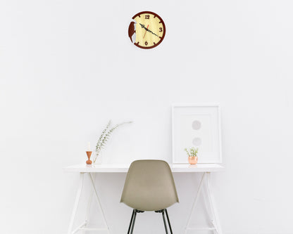 Bird Theme Wooden Wall Clock with Vintage Hands