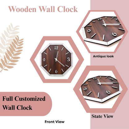 Arrow-Themed Modern Wooden Wall Clock – Artistic Open-Frame Design by Wood Heart