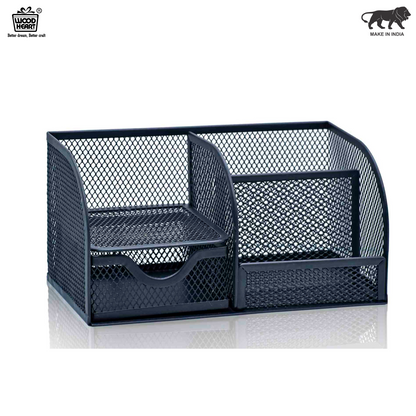 Mesh Multifunctional Desk Organizer with Drawer