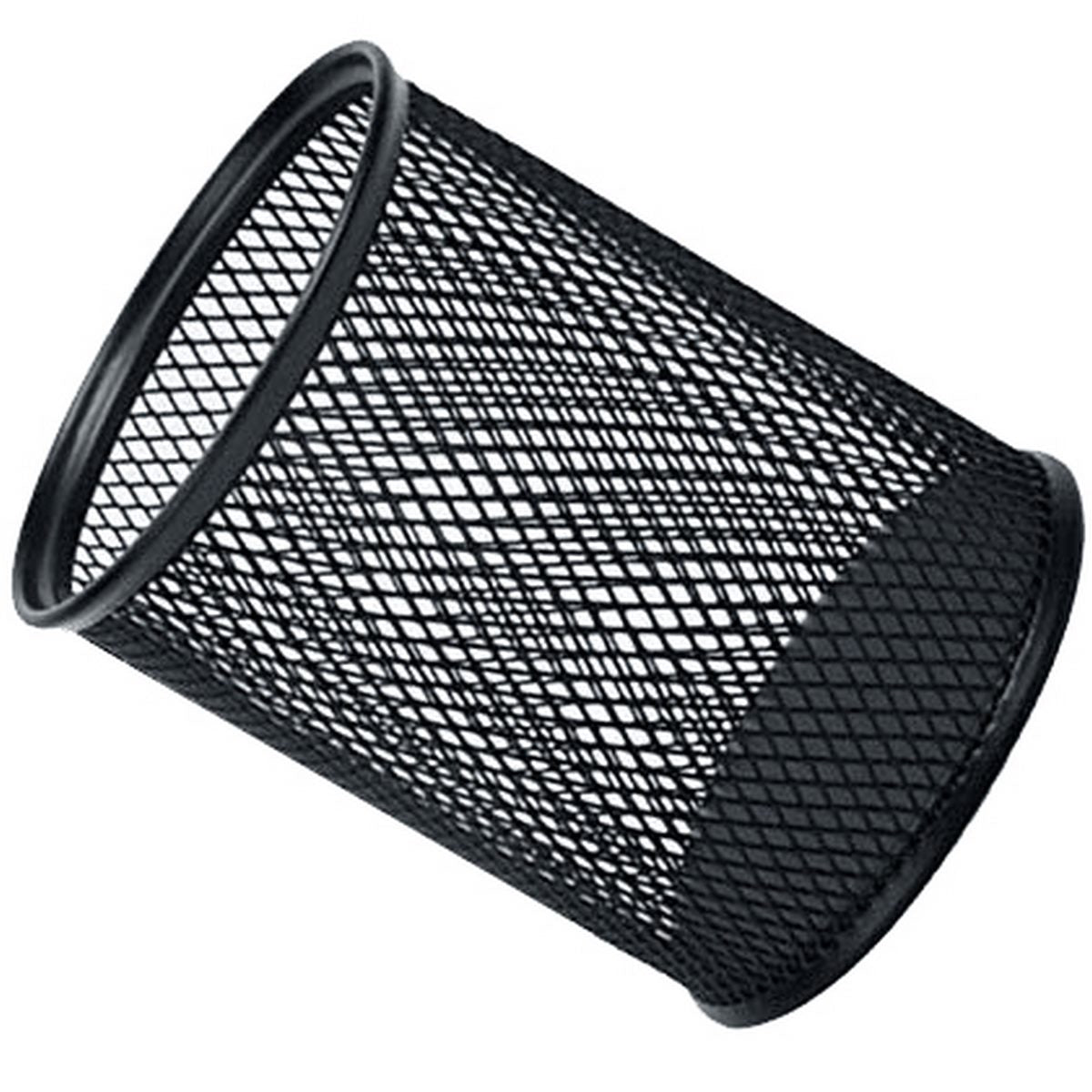 Black Metal Mesh Pen Holder