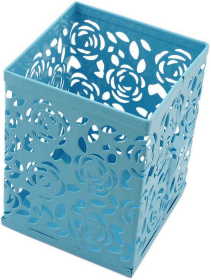 Pen Stand Metal Colourfull Square