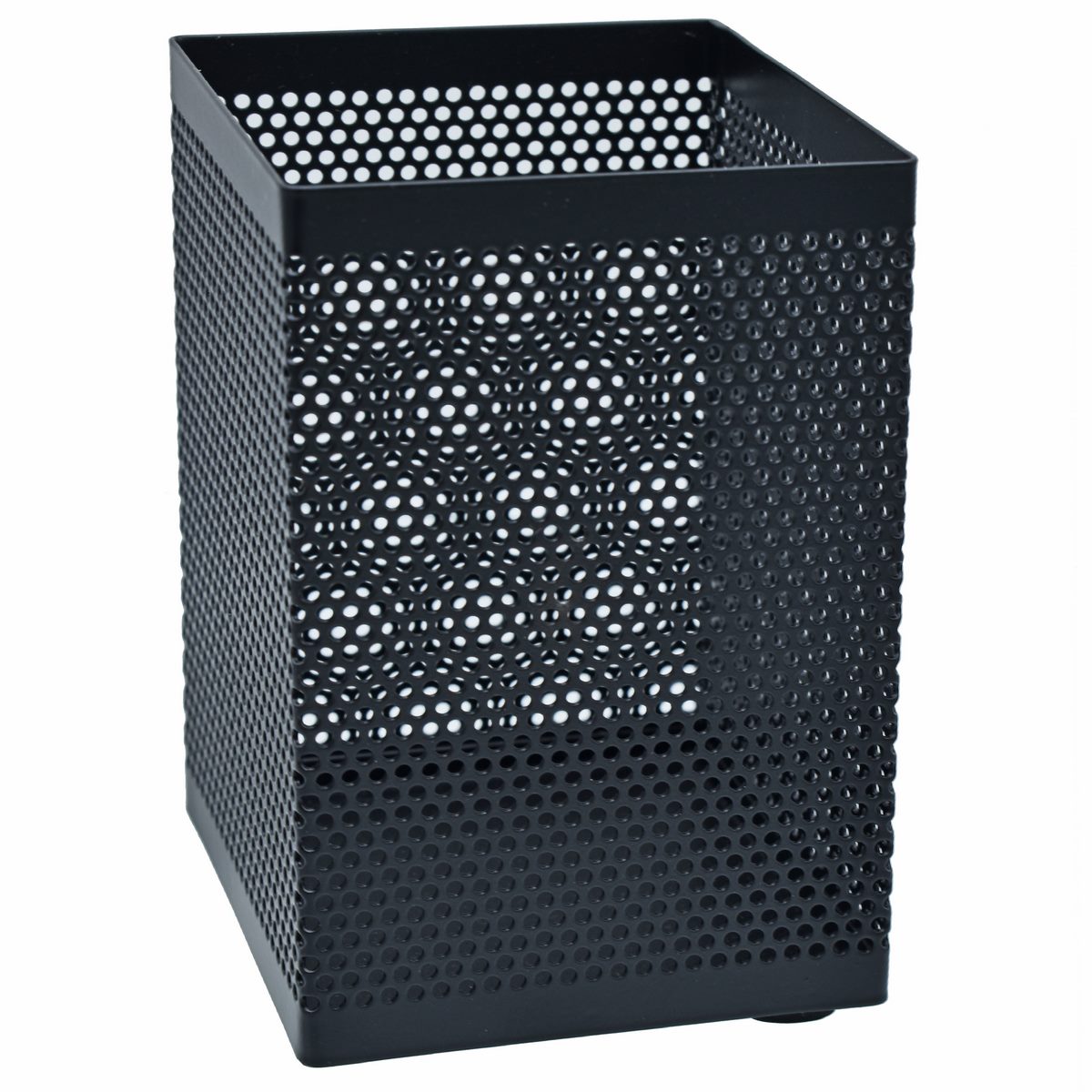 Square Perforated Metal Pen Holder