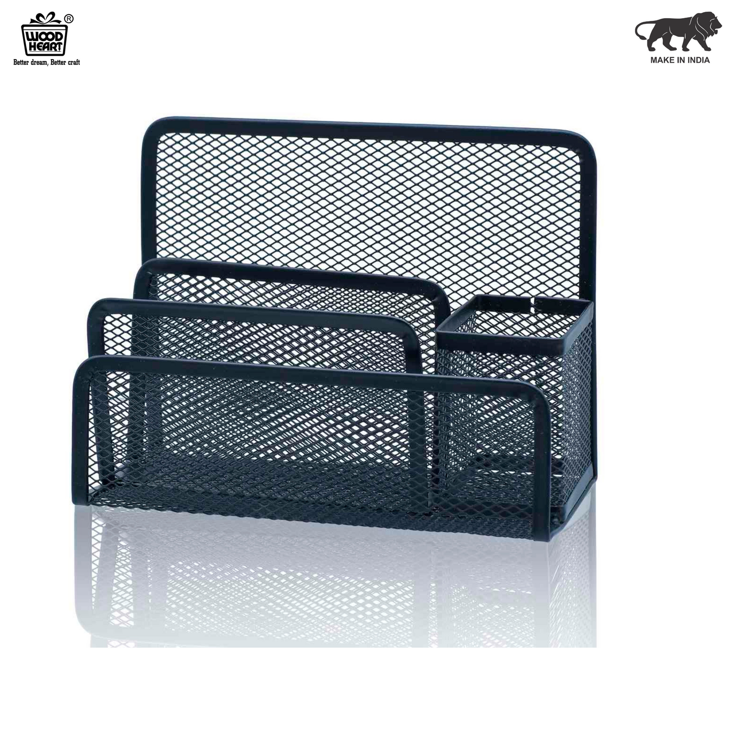 Metal Letar Holder Withe Pen Stand