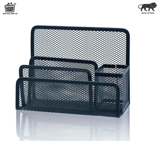 Metal Letar Holder Withe Pen Stand