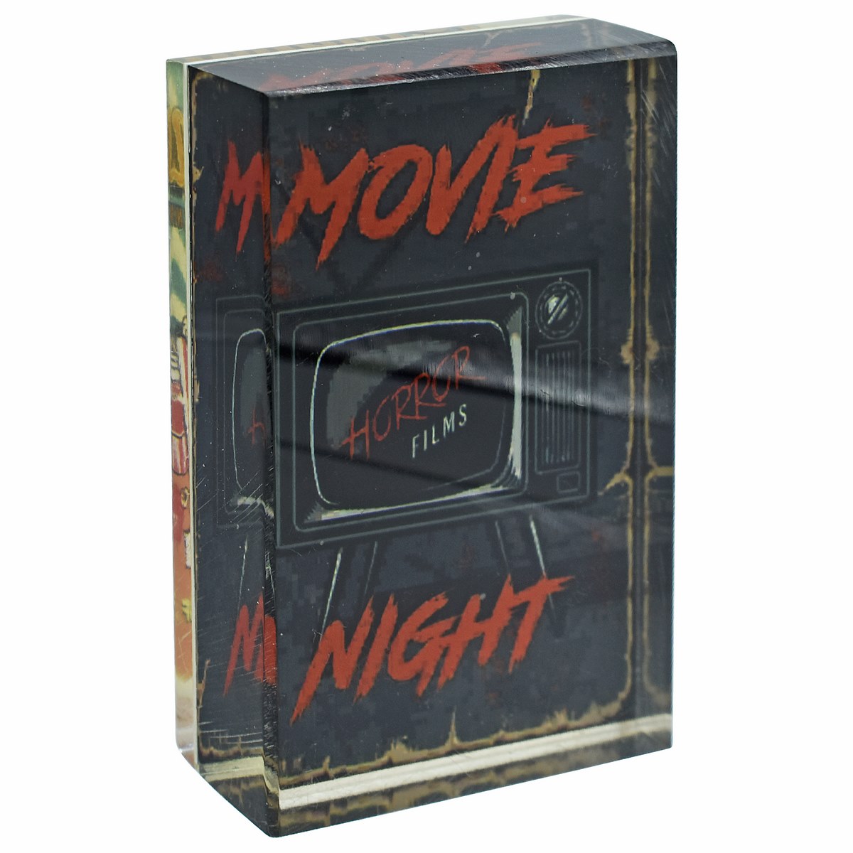 Retro Movie Collection Acrylic Paperweight