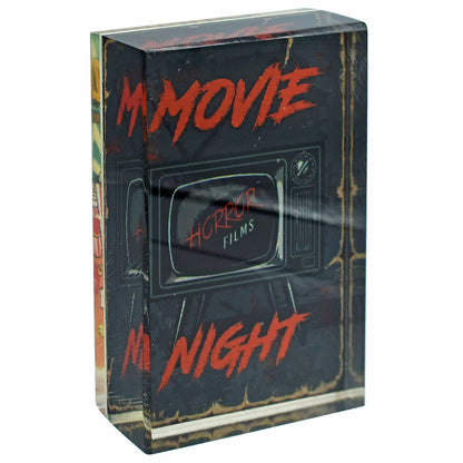 Retro Movie Collection Acrylic Paperweight