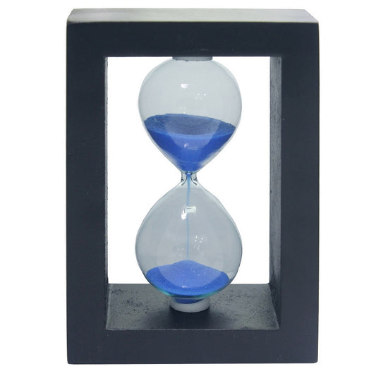 Decorative Wooden Frame Hourglass Timer – Assorted Colors