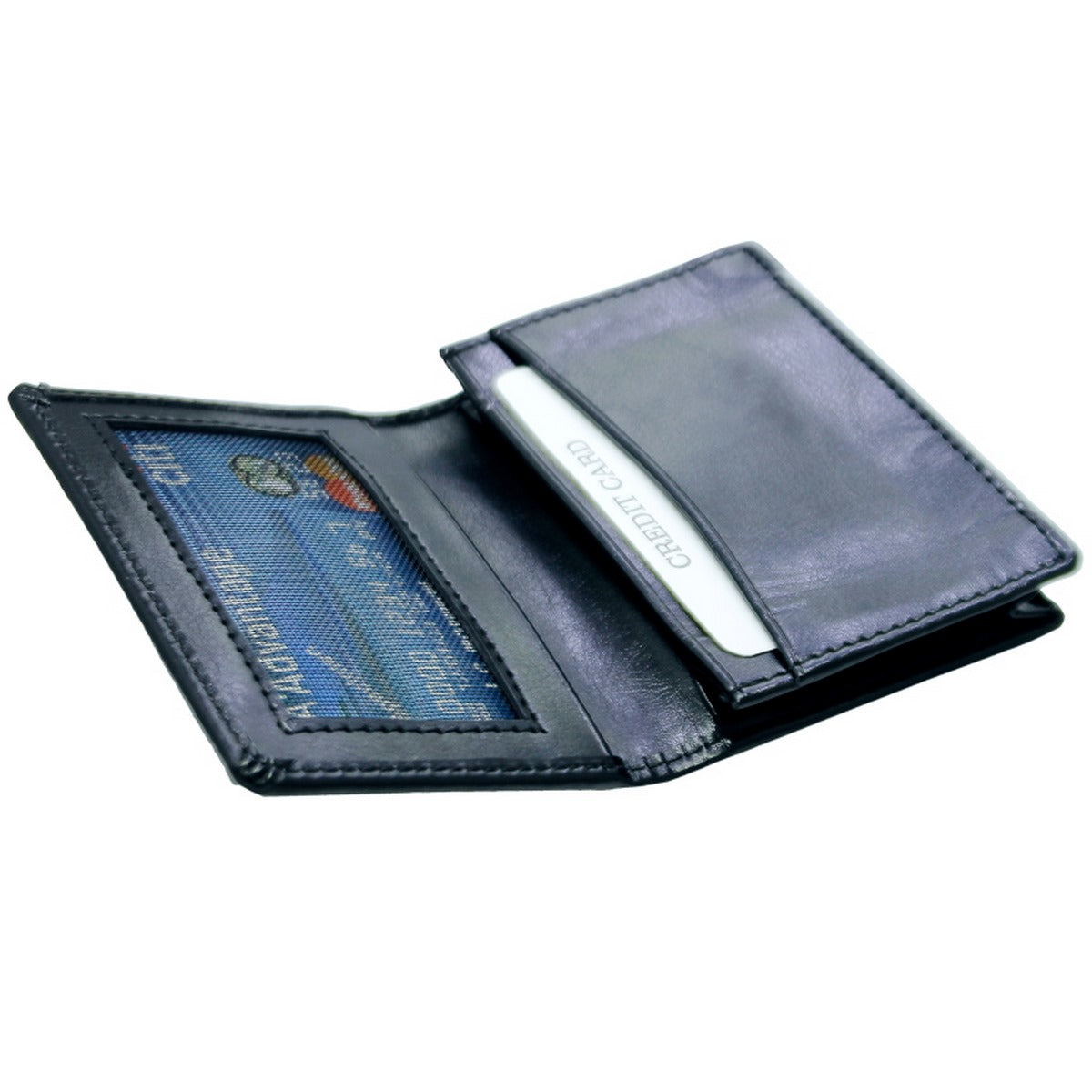 Executive Foldable Leather Business Card Holder