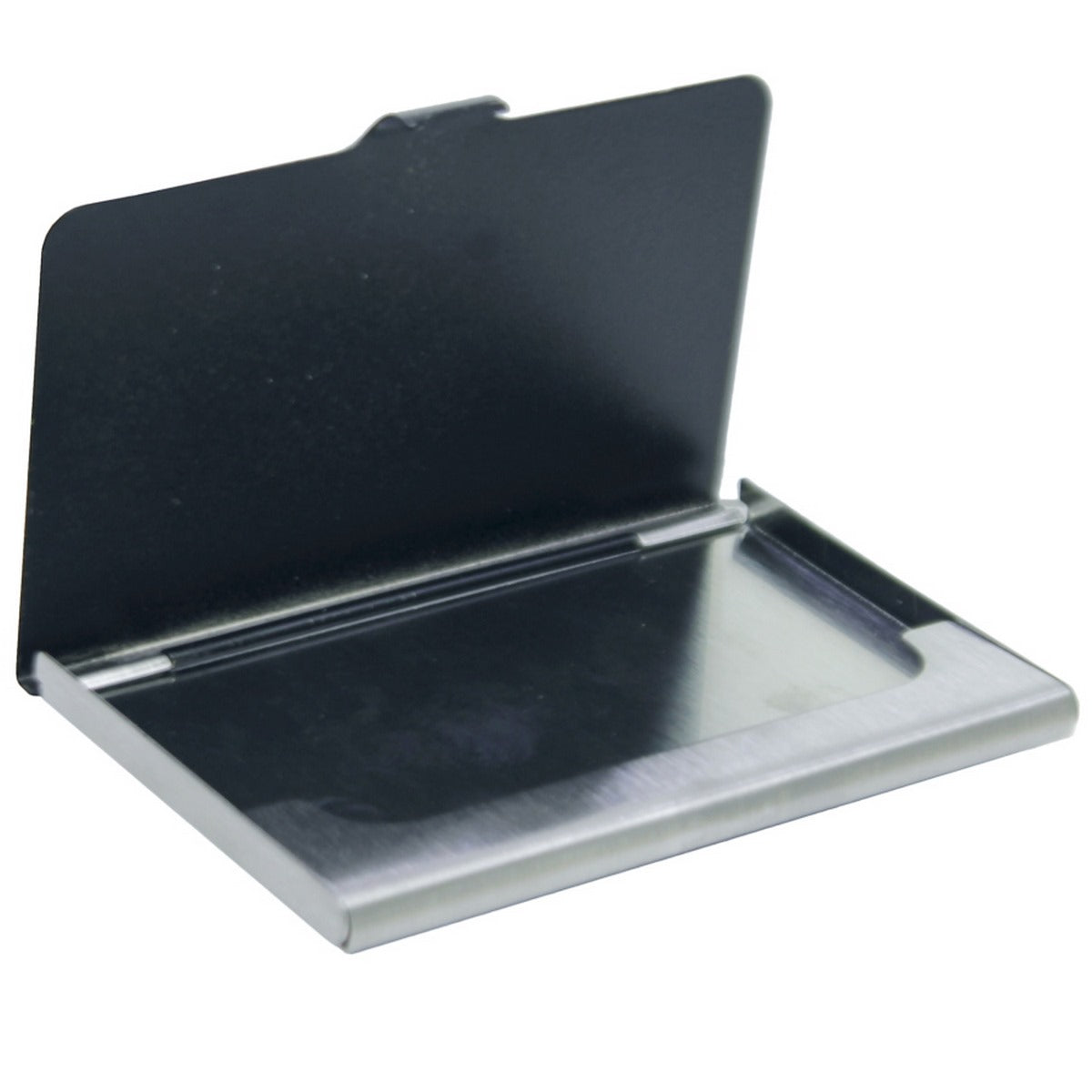 Slim Metal & Leather Business Card Holder