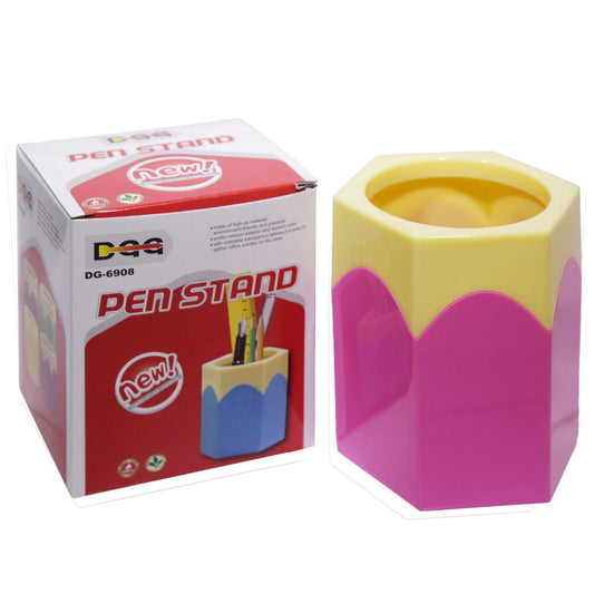 Pencil-Design Pen Stand – Multicolor