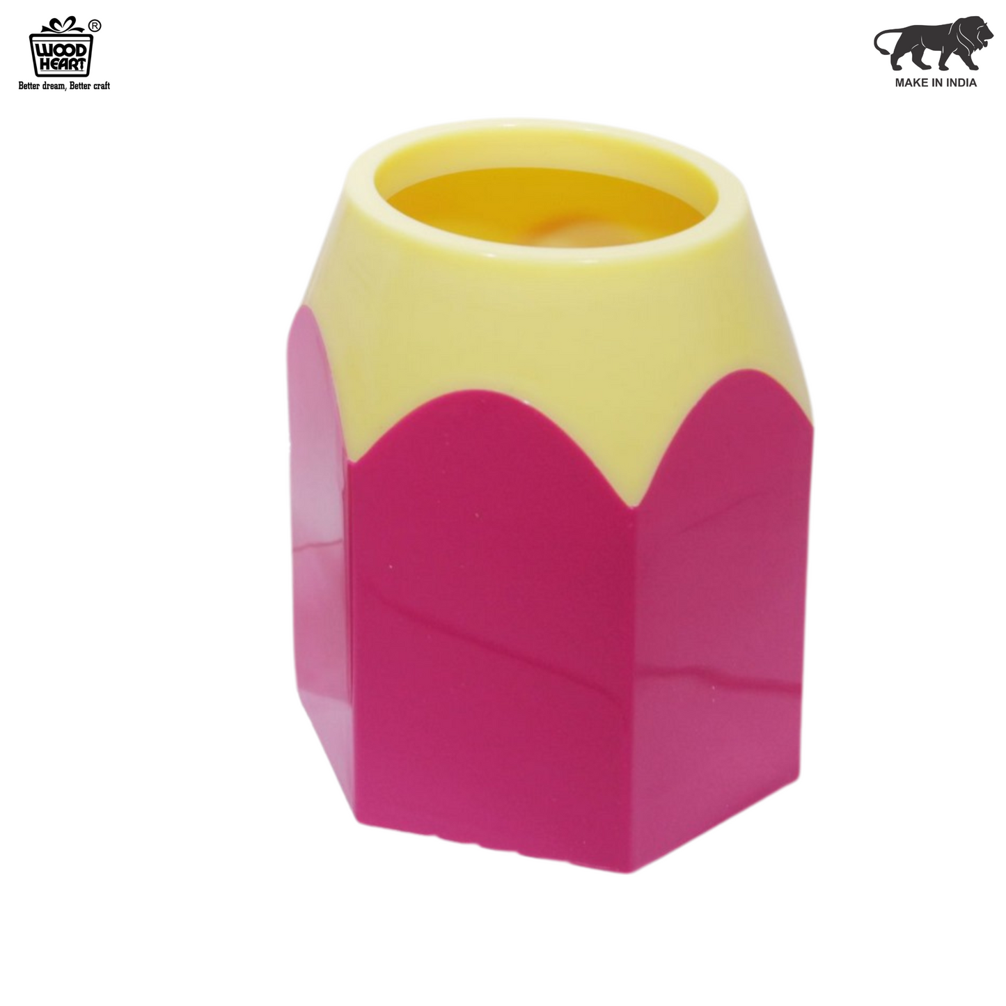 Pencil-Shaped Pen Stand – Multicolor