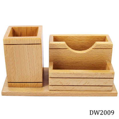 TimberTime Wooden Desk Organizer