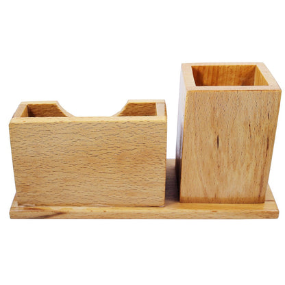 TimberTime Wooden Desk Organizer