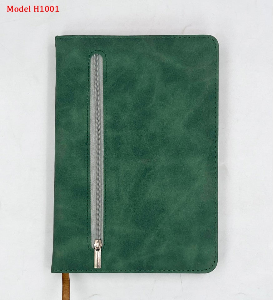 Office Notebook Diary with Zipper Pocket