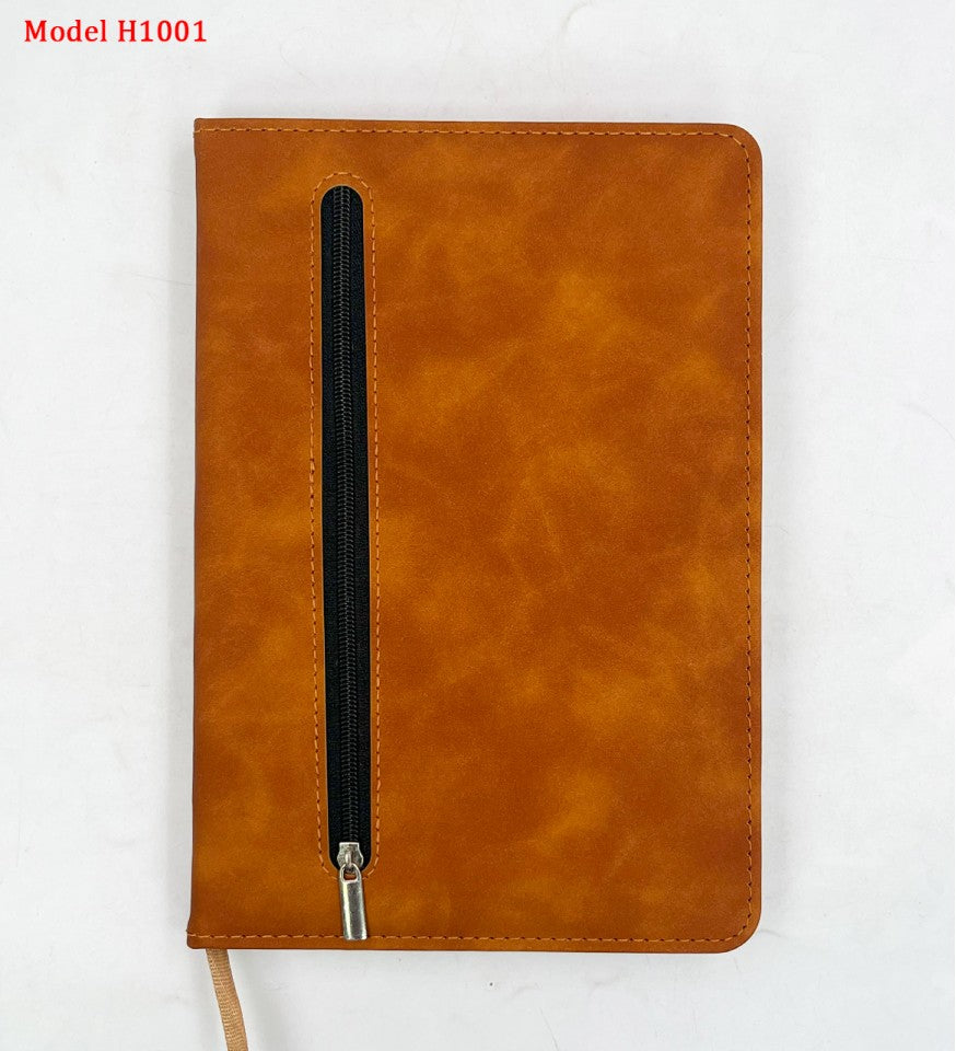 Office Notebook Diary with Zipper Pocket