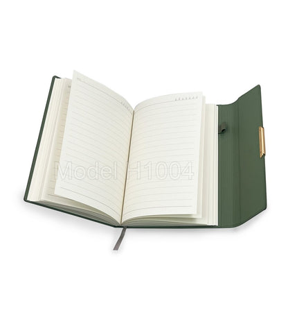 Executive PU Leather Notebook Diary with Pen Holder & Bookmark