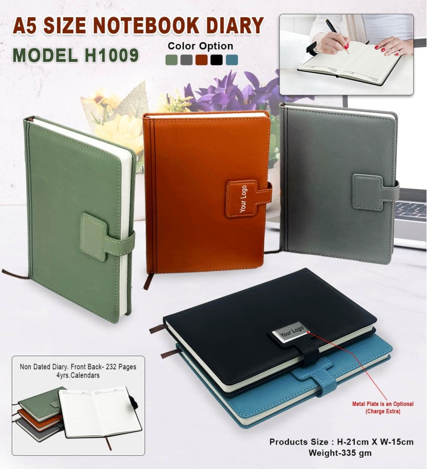 A5 Premium Lockable Notebook Diary