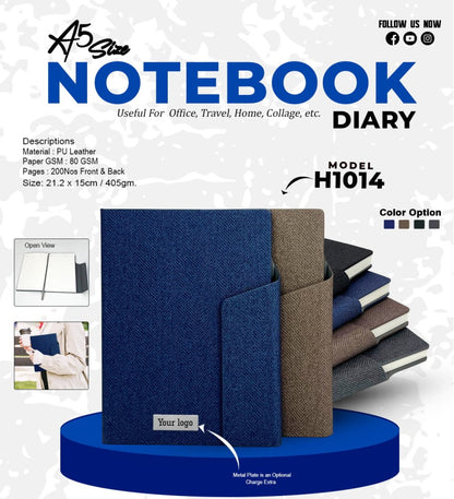 A5 Premium Fabric Textured Notebook Diary